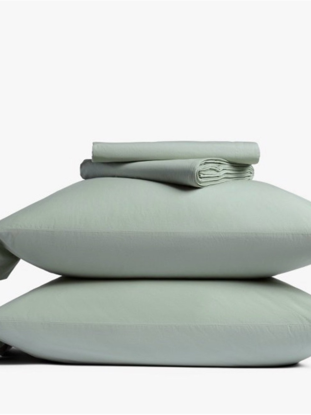 Parachute Sage Green Sheet Set with Matching Pillowcases